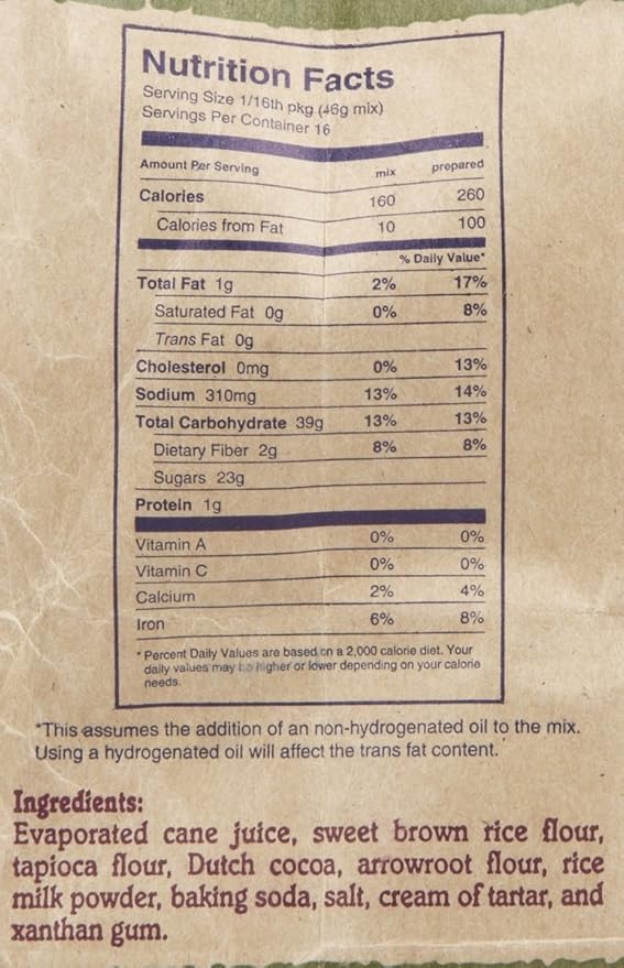 Namaste Foods Chocolate Cake Mix - 26 oz