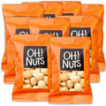 Oh! Nuts Roasted Salted Macadamia Nuts Snack Packs - Grab N Go Snack for Office Travel School Hiking - Box of 12 Individual Bags