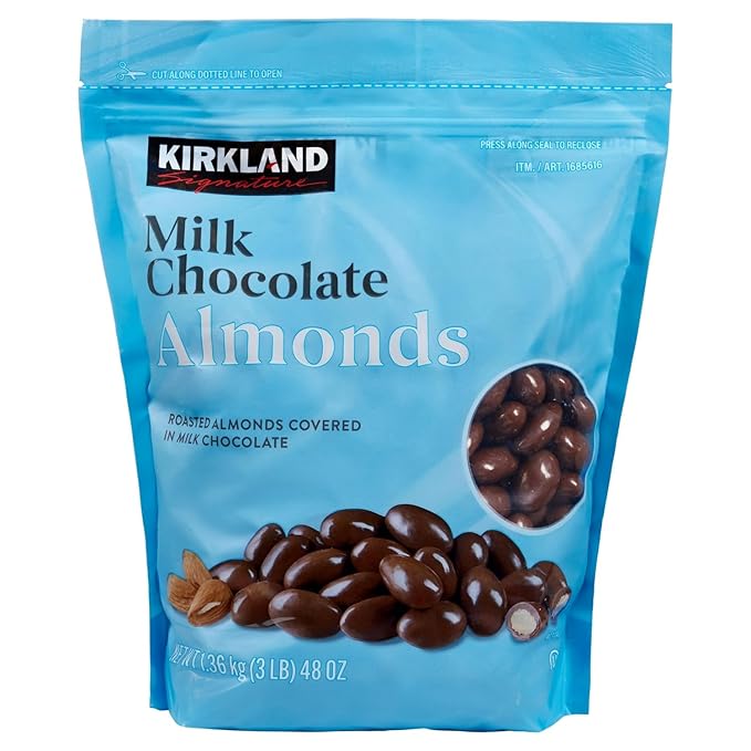 Kirkland Signature Milk Chocolate Covered Almonds - 48 Ounce