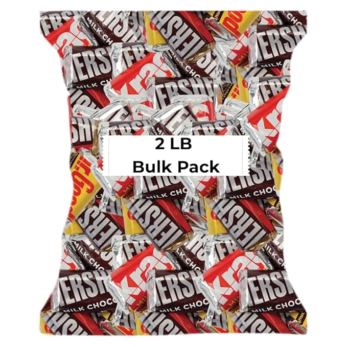 Candykrave Assorted Hersheyes Milk Chocolate Bar Candy -2lb Bulk Hersheyes MrGoodbar Krackel Dark &amp Milk Chocolate Bars candy Bulk Chocolate Candy for Valentine Easter Parties Gifting &amp