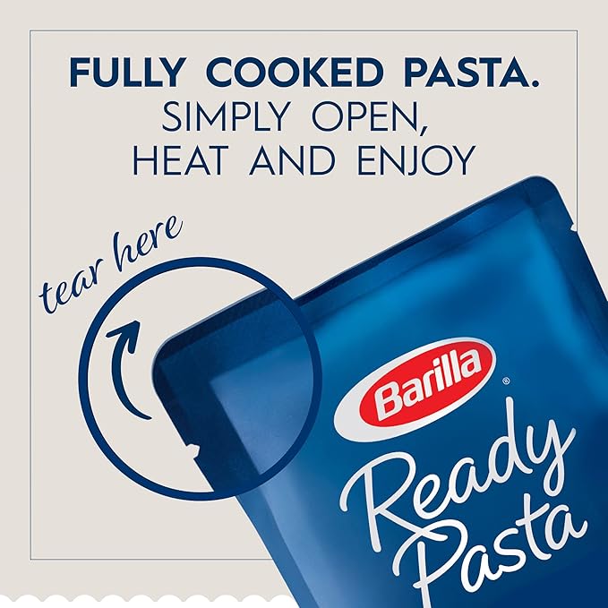 BARILLA Ready Pasta Penne Non-GMO No Preservatives 8.5 Ounce (Pack of 6)