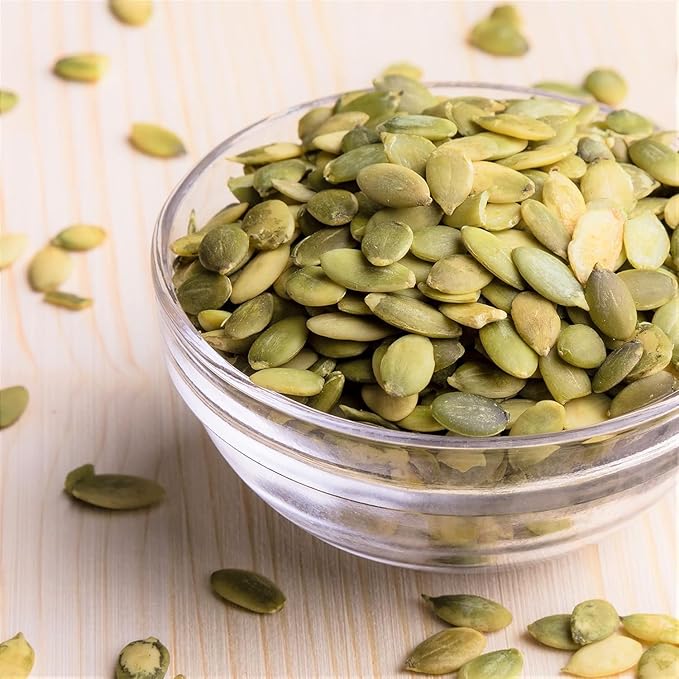 Pumpkin Seeds Pepitas Roasted Salted - 32 oz - 2 lbs | Healthy Snack | Vegan Keto Diet Friendly | Hand-Picked | Kosher Certified | Non Organic Pumpkin Seed | Jaybee's Nuts (Roasted Salted)