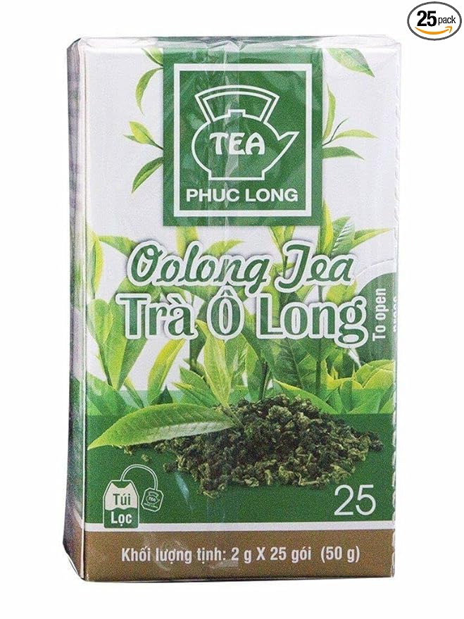 3 x Box of 25 bag x 2g Phuc Long Tea Bag Filters - Oolong Tea - Trà Túi L?c Ô Long