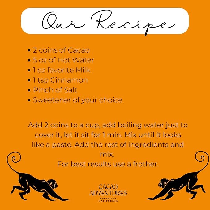 Cacao Adventures Ceremonial Grade CacaoDairy Free &amp Vegan | Unsweetened | Ethically sourced and sustainably grown | Vegan Peruvian Cacao Ceremonies 1 Pound (Pack of 1)
