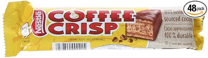Nestle Coffee Crisp Bar 1.76-Ounce Bars (Pack of 48)