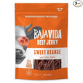 BAJA BEEF Baja Vida Sweet Orange Beef Jerky - Beef Jerky Snack Packs Healthy Jerky Gluten-Free All-Natural Beef No MSG Made in the USA - 2.5 Oz (Pack of 3)
