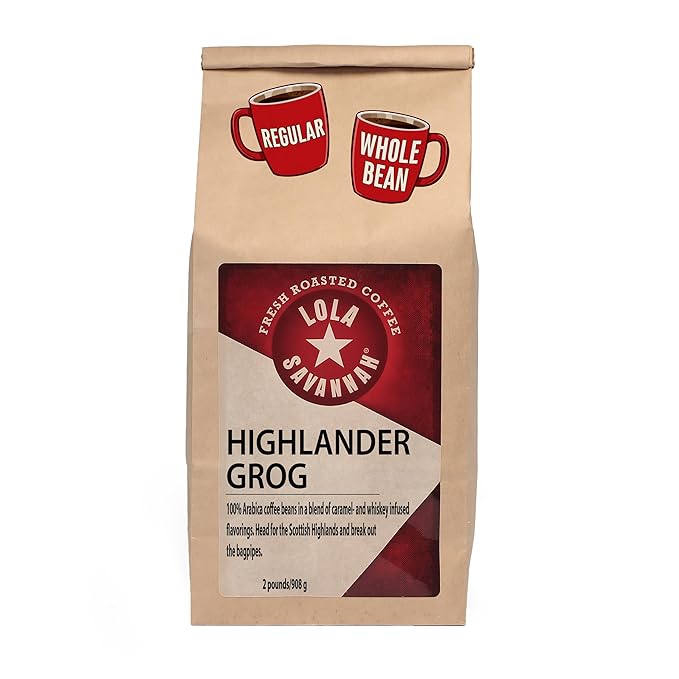 Lola Savannah Highlander Grog Whole Bean Caffeinated Coffee 2lb
