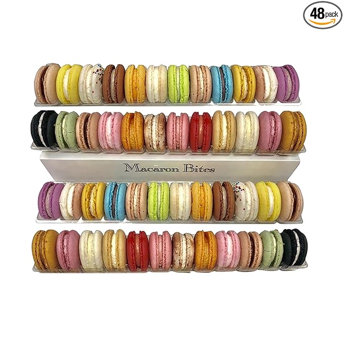 French Macarons - Macaron Bites Assorted Macarons 48 Count