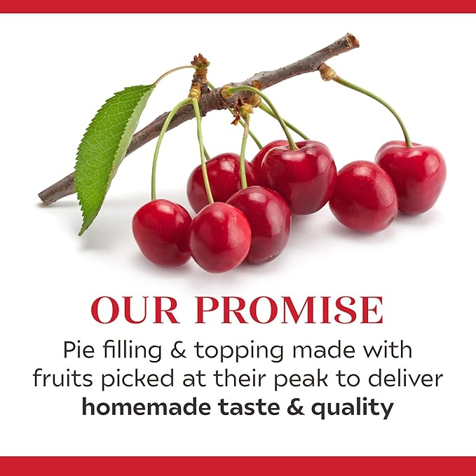 Duncan Hines Comstock Cherry Pie Filling and Topping 21 oz. (Pack of 8)