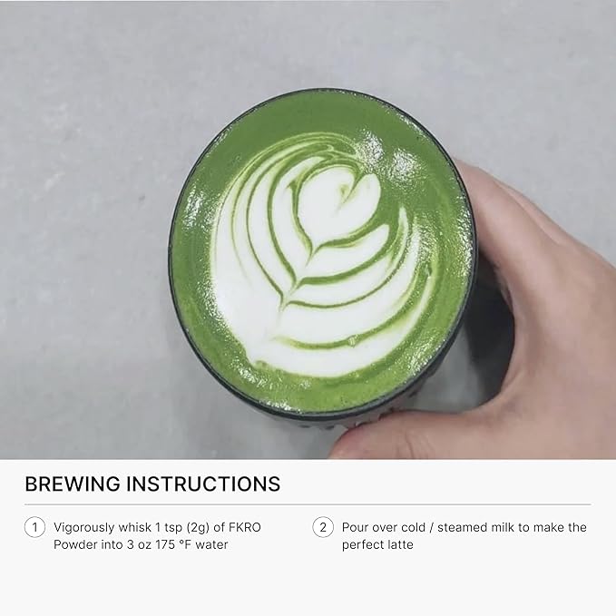 FKRO Tsuchiyama Limited Reserve Ceremonial Grade Matcha Green Tea Powder from Shiga Japan. Single Okumidori Cultivar 1st Harvest Stone-Ground. Flown in Fresh Monthly (30g/1.06oz) Tin