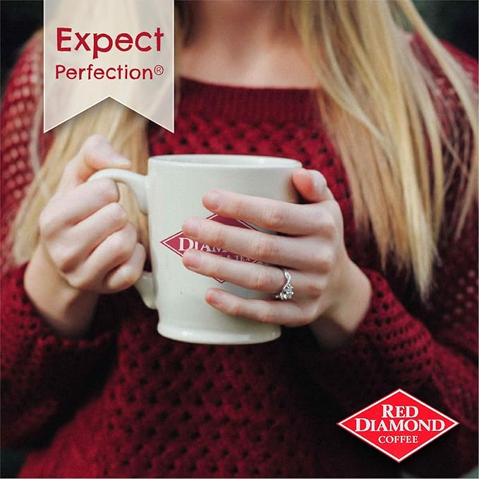 Red Diamond Ground Coffee | Classic Blend | Medium Roast | Arabica Beans | Smooth &amp Rich Flavor | 34.5 Ounce Resealable Can