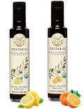 Citrus Extra Virgin Olive Oil combo. Lemon &amp Orange Infused Extra Virgin Olive Oils. All organic and single-sourced in Italy - 2 x 8.45 Fl.Oz. - Costabile
