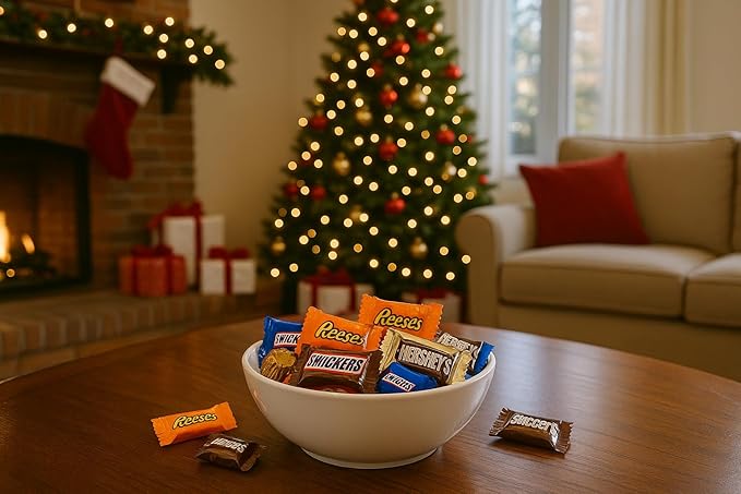 Assorted Mini Chocolate Bars – 2 LB Mixed-Brand Variety Pack – Individually Wrapped Candy Bundle Assembled by Dude Bites – Perfect for Easter Parties Holidays Office Bowls &amp Gifting - Premium N