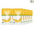 Nature’s Turn Freeze-Dried Banana Crisps – Healthy Gluten-Free Crispy &amp Delicious Plant-Based Snack Ideal for Cereal Smoothies School Lunches &amp On-the-Go Bags of 12 (0.53 oz Each)