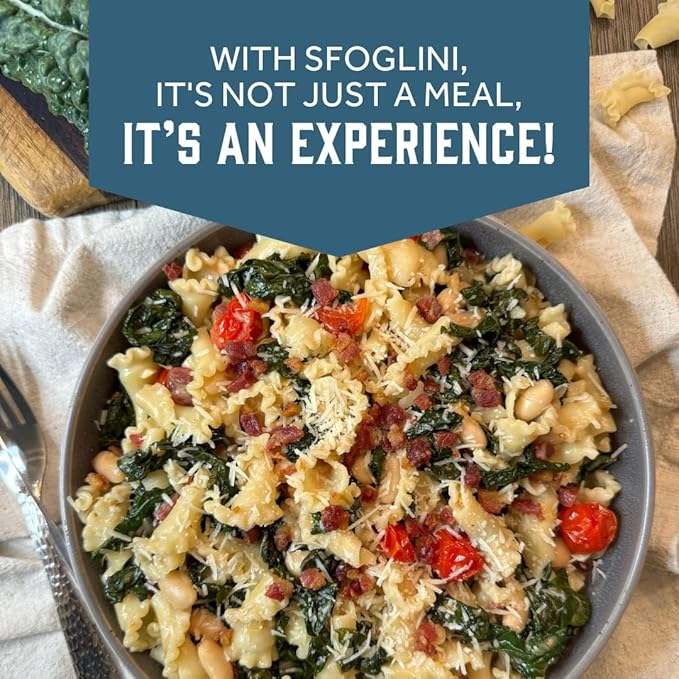 Sfoglini Trumpets Pasta (Organic Durum Semolina) – “Campanelle/Bell” Shape for Sauce Capture (4-Pack 16oz Each)