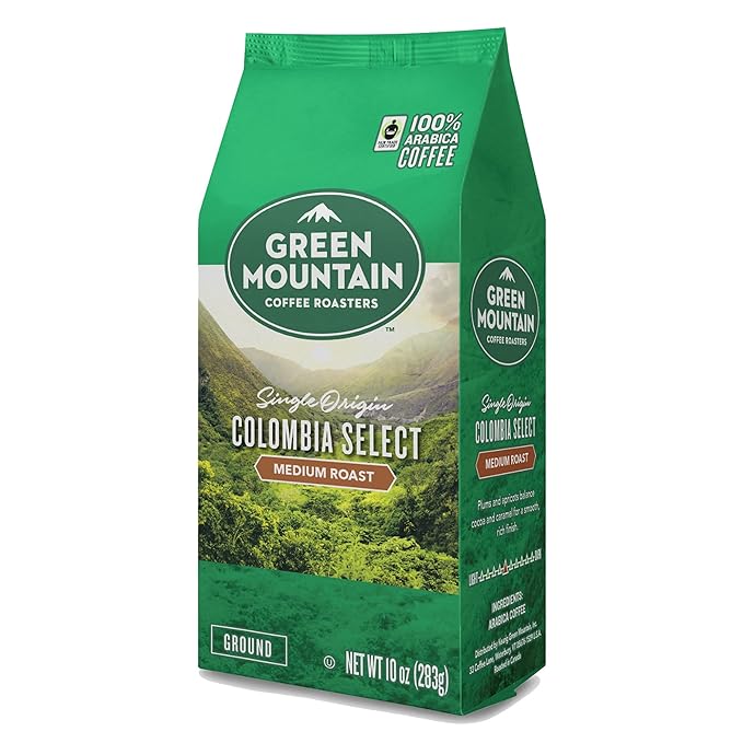 Green Mountain Coffee Roasters Colombia Select Ground Coffee Fair Trade Select Medium Roast Bagged 10oz (Pack of 5)