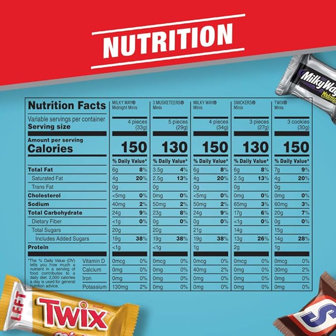 SNICKERS TWIX MILKY WAY &amp 3 MUSKETEERS Variety Pack Fun Size Variety Pack Milk Chocolate &amp Dark Chocolate Candy Bars Assortment 40 oz 135 Piece Bag