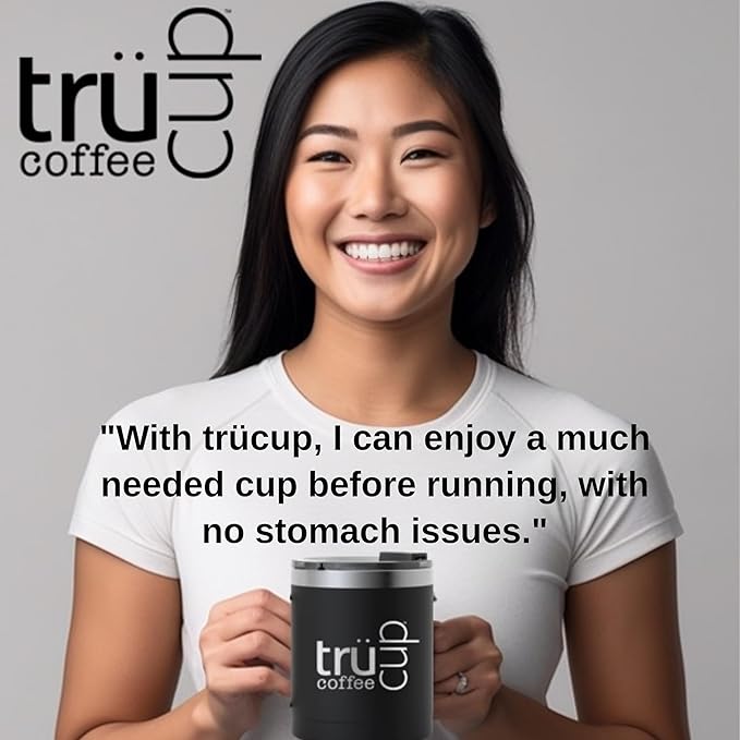 trücup Low Acid Coffee Light Roast Coarse Grind Coffee 2 LB Natural Water&ampSteam Process (60% Less Acid) Smooth Flavor Stomach-Friendly Rich in Antioxidants
