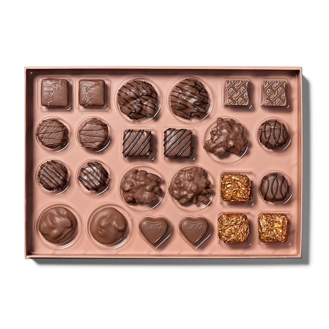 Ethel M Chocolates Premium Milk Chocolate Collection Chocolate Gift Box Candy Assortment 24 Pieces of Creamy Smooth and Rich Chocolate Gems