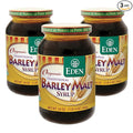 Eden Traditional Organic Barley Malt Syrup Non-GMO USA grown and made Non-Dyastatic 20 oz Glass Jar (3-Pack)