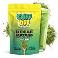 Caff Off Decaf Lemon Matcha Green Tea Powder From Japan – 3.52 oz / 100 g – Ceremonial Grade &amp Sugar-Free – No Fillers or Milk Powders – Naturally Decaffeinated Without Chemicals – Tested for Heav