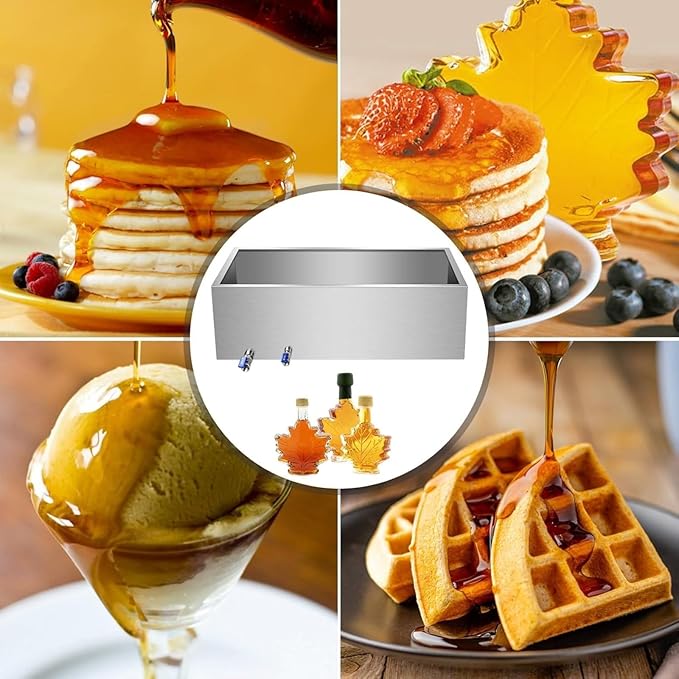 Maple Syrup Evaporator Pan Stainless Steel Maple Syrup Boiling Pan Cooking Maple Syrup For Maple Syrup Making36Dx24Wx9.5H