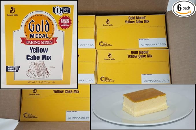 Gold Medal Yellow Cake Mixes 6 Case 5 Pound