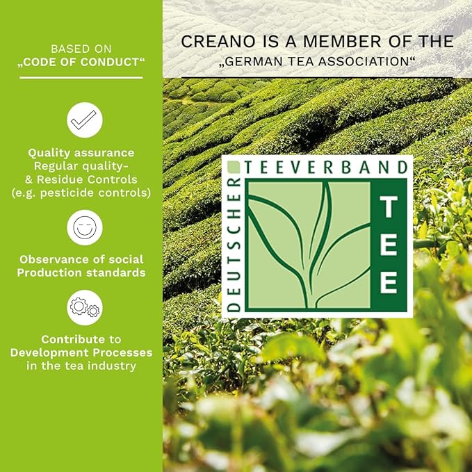 Creano Tea Flowers in Cup Size - Gift Set in Wooden Box - 12 Blooming Green Tea in 4 Varieties - Gift for Women Mother Tea Lovers