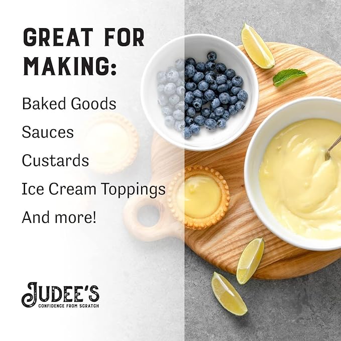Judee's Gluten Free Dried Egg Yolk Powder - Egg Substitute for Baking &amp Cooking - Protein Powder for Smoothies &amp Sauces - Gluten Free &amp Non-GMO Staple - 11 Oz