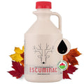 Escuminac Very Dark Canadian Maple Syrup Family Size 1L (33.8 fl oz) Canada Grade A - Strong Taste For Cooking – Pure Organic Single Origin Unblended.