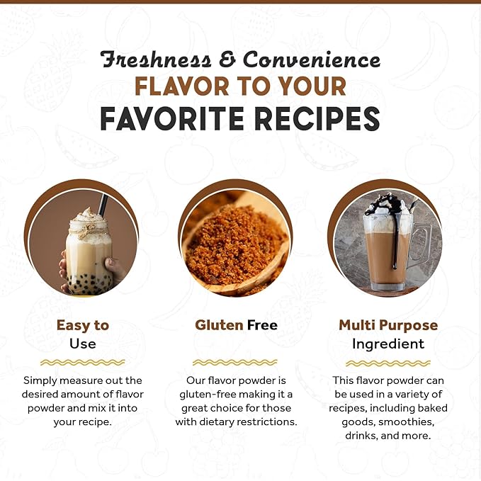 Fanale Premium Coffee Bubble Tea Flavoring Powder | Perfect for Baking Smoothies Desserts and Drinks | Instant Flavoring Powder for Boba Milk Tea - 2.2 Pounds (Pack of 1)