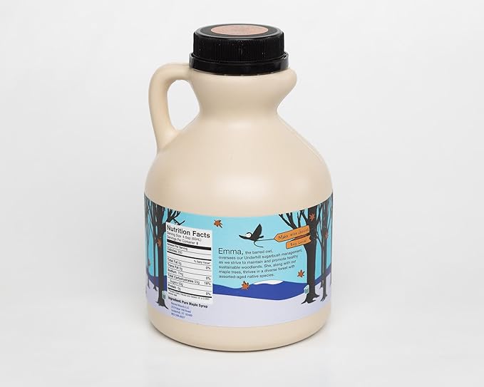 Wedding Favors Party Favors Holiday Gifts. Case of 12 Half-Pint Jugs of Pure Vermont Maple Syrup