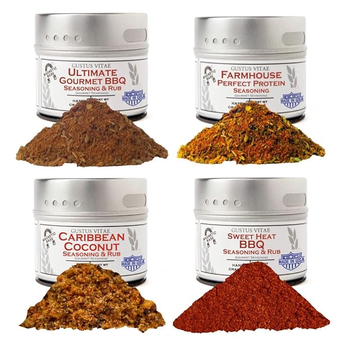 Christmas Cheer BBQ Kit | Gourmet Grilling Spice Set | Handcrafted Premium Blends | Ideal Gift for Grill Lovers | Small Batch | Gustus Vitae