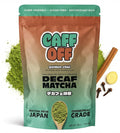 Caff Off Decaf Chai Matcha Green Tea Powder From Japan – 1.06 oz / 30 g – With Real Ground Chai Adaptogen - Ceremonial Grade &amp Sugar-Free – No Fillers or Milk Powders – Naturally Decaffeinated Wit