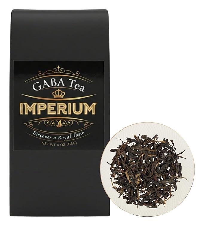 Imperium GABA Loose Leaf Green Tea (4oz) Premium Hand-Picked Quality Brews 100 Cups Natural Beverage for Everyday Focus Mellow Soothing Notes Supports Relaxation and Calm Energy