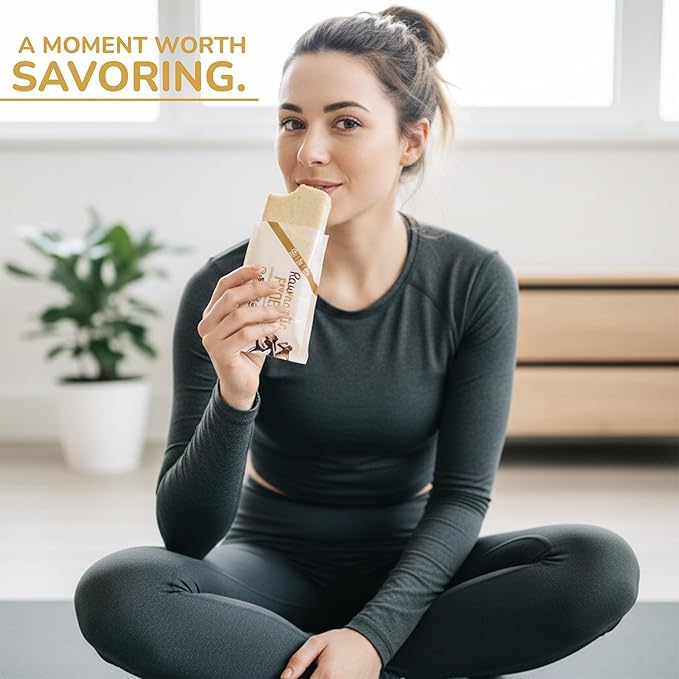 Rawmantic Fitness Vanilla Energy Bar (12 Mini Bars x 60g) – Organic Coconut Milk &amp Vanilla Protein Puffed Quinoa Sorghum Millet &amp Buckwheat - No Artificial Flavors Plant-Based Non-GMO &am