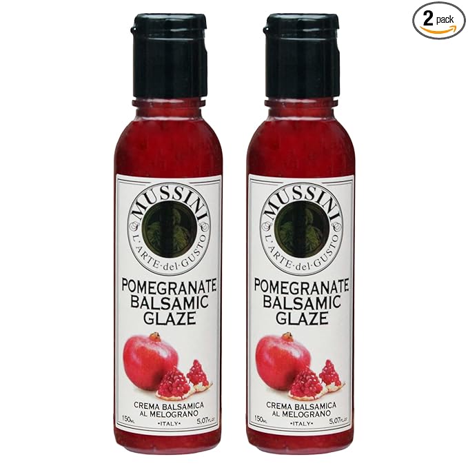 Italian Natural Flavored Pomegranate Balsamic Glaze 5.1 Ounces 2 Per Case
