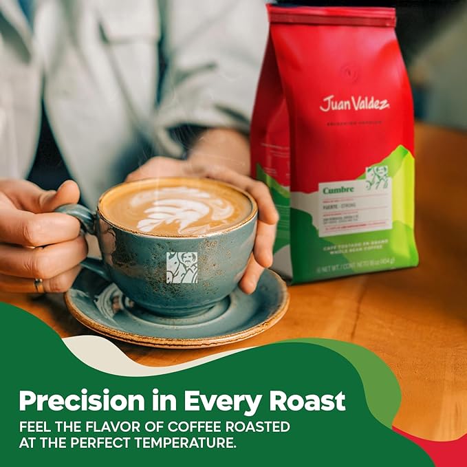 Juan Valdez Cumbre Whole Bean Coffee Dark Roast 16 OZ - 100% Colombian Coffee - Expert Blend of Colombian Coffees with intense flavors and dry fruit notes