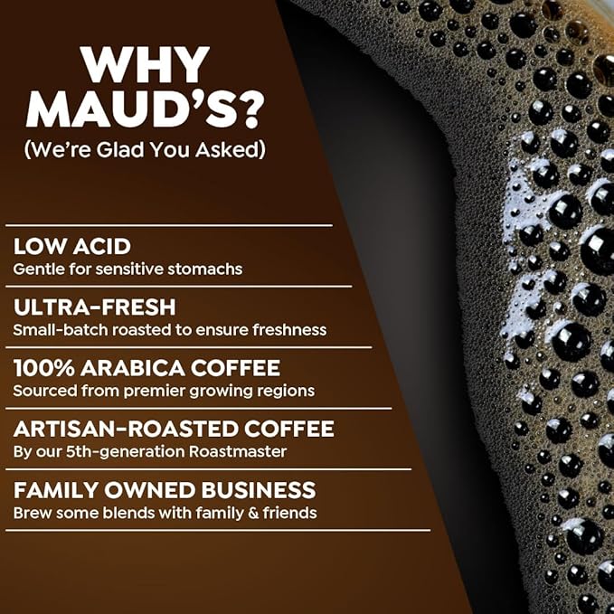 Maud's Decaf Dark Roast Coffee Pods 200 ct Decaffeinated Single Serve Pods – 100% Arabica Coffee Compatible with Keurig K Cups Maker