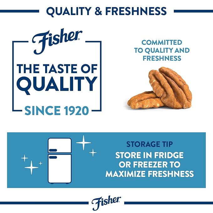 Fisher Chef's Naturals Walnut Halves &amp Pieces 1 lb + Fisher Chef's Naturals Pecan Halves 24oz (Pack of 1)