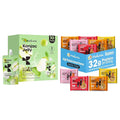 Hethstia High-Protein Ramen Variety 6-Pack and Konjac Jelly Apple Flavor – 10 Packs Drinkable Fruit Jelly Squeeze Pouches