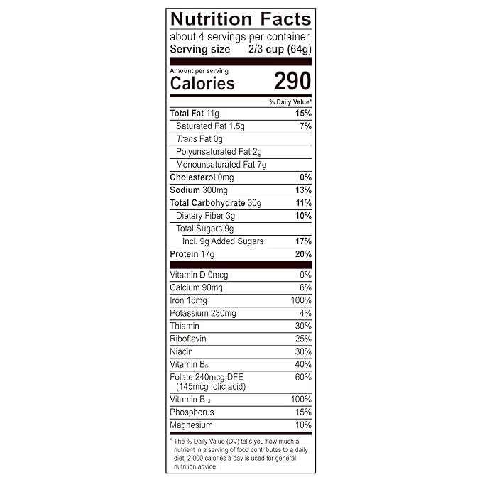 Premier Protein Granola Honey Almond Flavored Crunchy Clusters Yogurt Topping or On-The-Go Snack 9 oz Resealable Bag (Pack of 5)