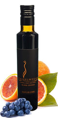 Calivirgin Balsamic Vinegar - Blood Orange Flavored Traditional Balsamic Vinegar - Thick Velvety Authentic Italian Balsamic Vinegar - Gourmet Vinegar - Barrel Aged Balsamic Vinegar Bottle - 250ml
