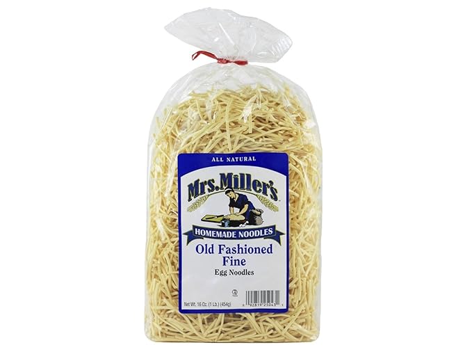 AmishTastes Mrs. Miller's Egg Noodles 64 Oz. Variety Box (Angel Hair Extra Wide Fine Kluski)