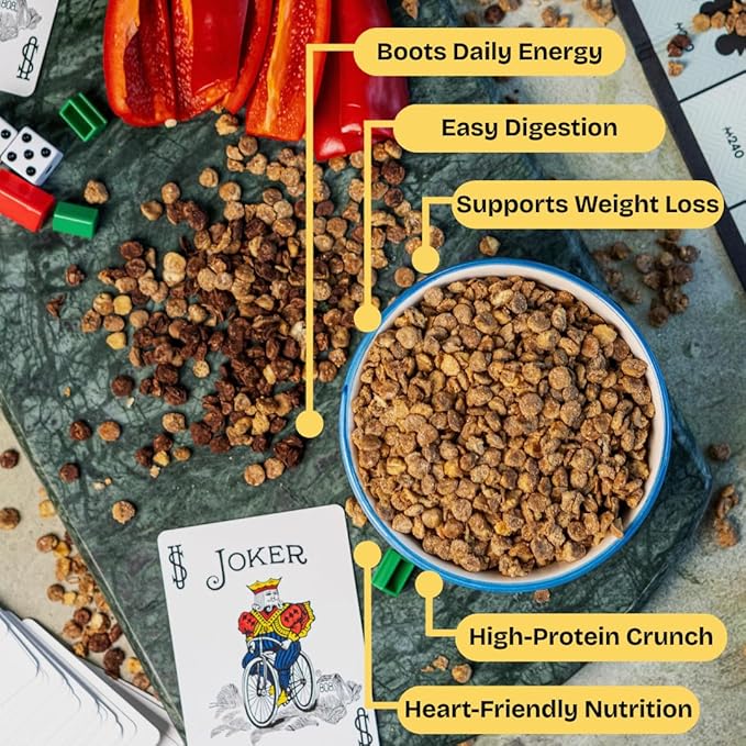 Lentil Telepathy Breakfast &amp Snack Variety Pack - Healthy Snacks for Adults and Kids Alternative Granola or Cereal Breakfast Low Calorie Dairy-Free Oil-Free - 1 Ounce Bags (Cheddah Pack of 16)