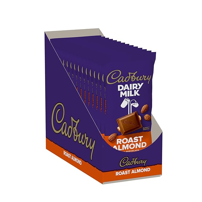 CADBURY DAIRY MILK Roast Almond Milk Chocolate Candy Bars 3.5 oz (14 Count)