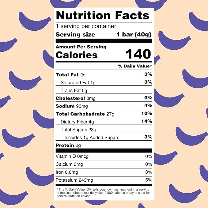 Lecka Energy Bar 12 Bars | Natural Energy from Tropical Fruits Vegan Gluten Free (12 Bars Banana Cinnamon)