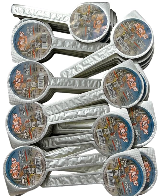 Les BONBONS Richard Maple Syrup Lollipops 20g/piece-54 Pieces