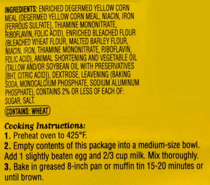 Hill Country Fare Yellow Corn Bread Mix 6 Oz (Pack of 6)