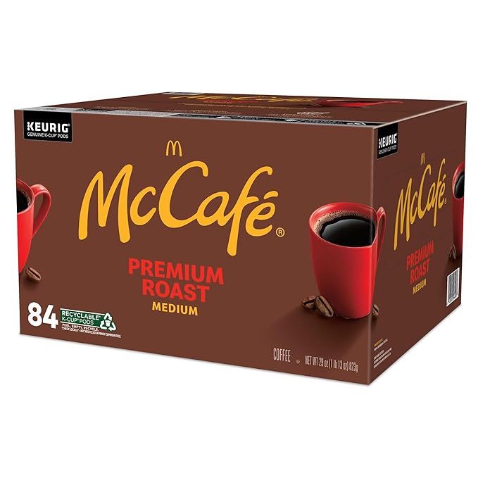 McCafe Premium Roast Coffee Single Serve Keurig K-Cup Pods Medium Roast 84 Count